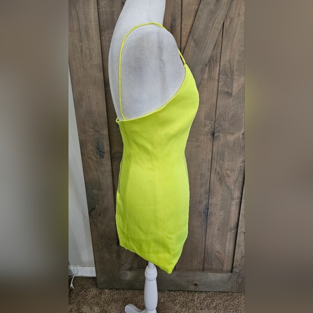 Alice + Olivia Neon Yellow Mini Dress - Picture 9 of 14